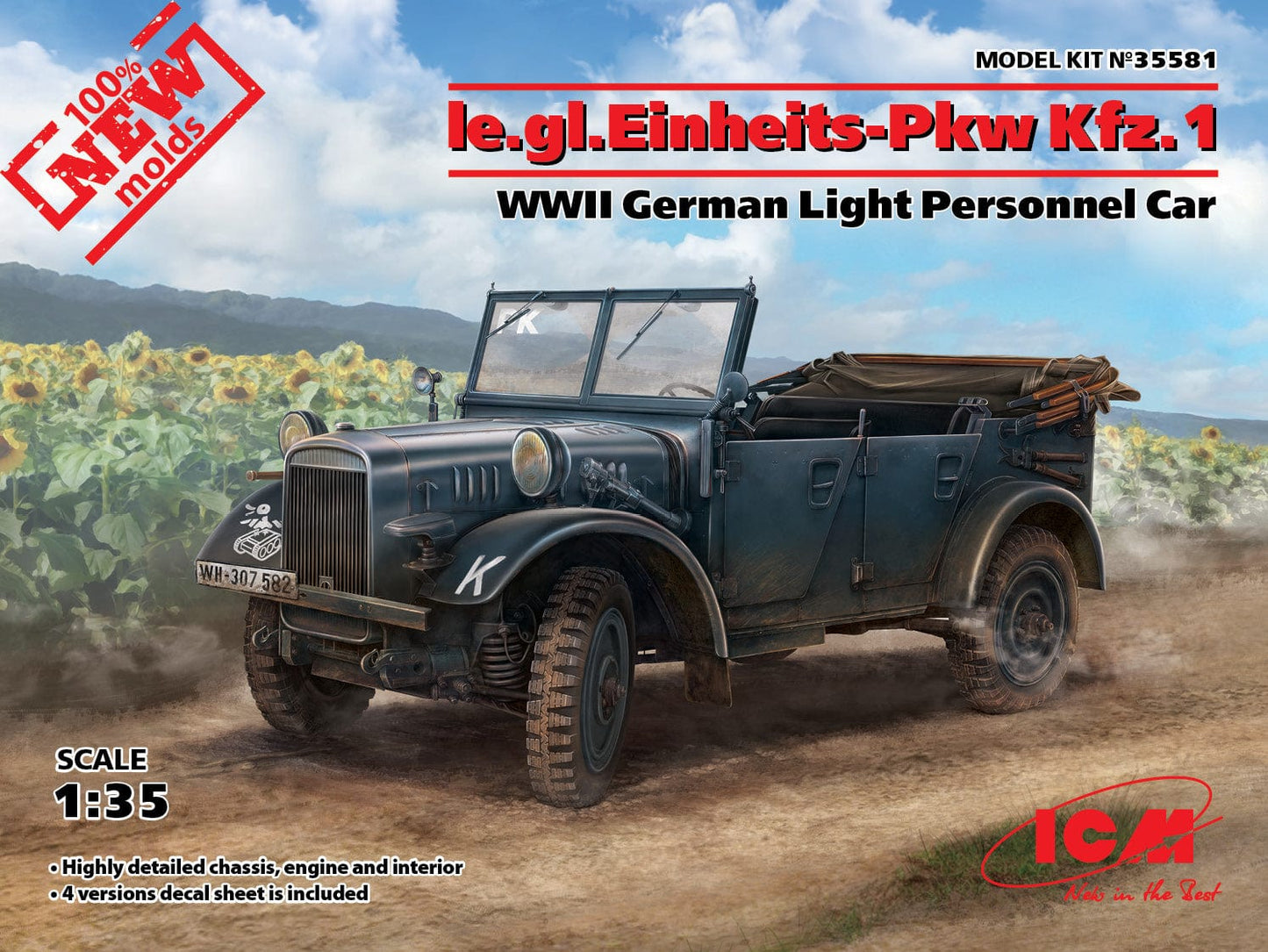 010 - ICM - 35581 - Stoewer R180 le.gl.Einheits-Pkw Kfz. 1 - primary image