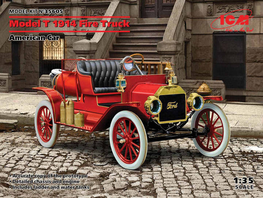 010 - ICM - 35605 - Ford Model T 1914 Fire Truck - primary image