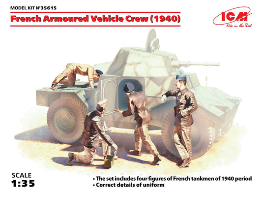 010 - ICM - 35615 - French Tank Crew (1940) - primary image