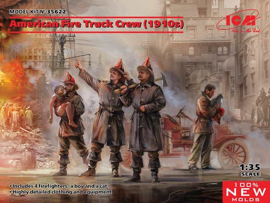 010 - ICM - 35622 - United States Fire Truck Crew (1910s) - primary image