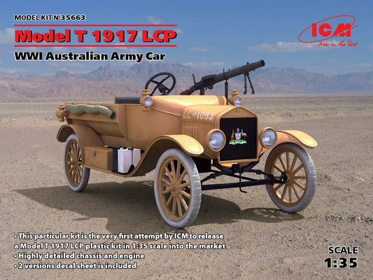 010 - ICM - 35663 - Ford Model T 1917 LCP with Lewis Gun - primary image