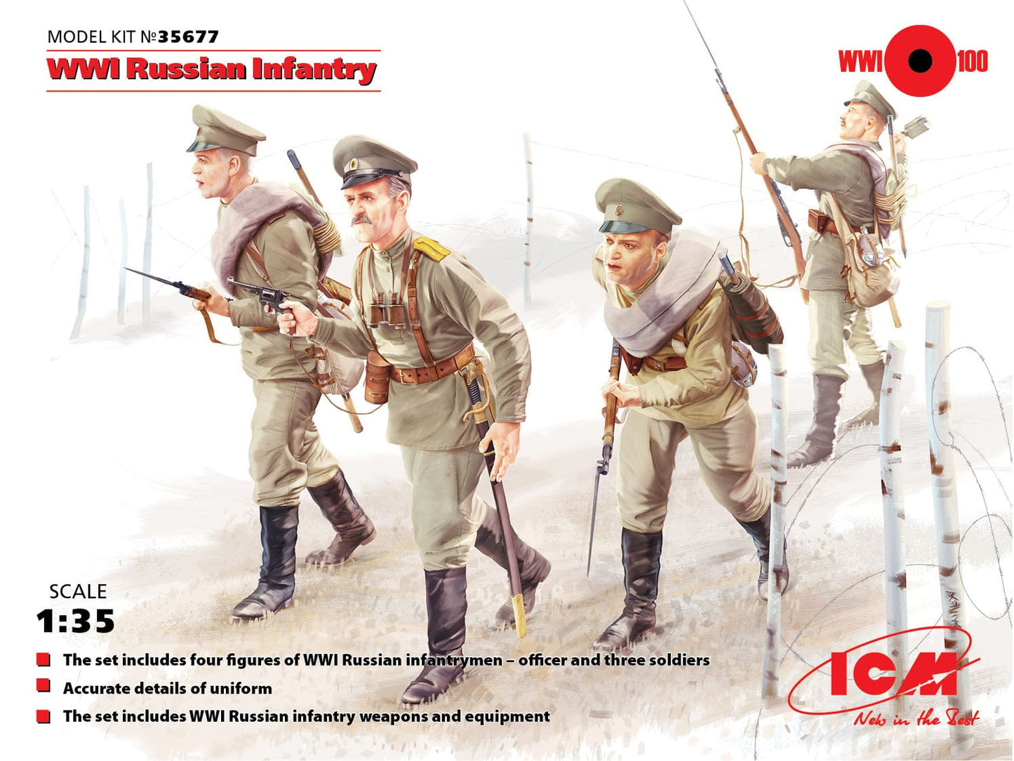 010 - ICM - 35677 - Russian Infantry - primary image