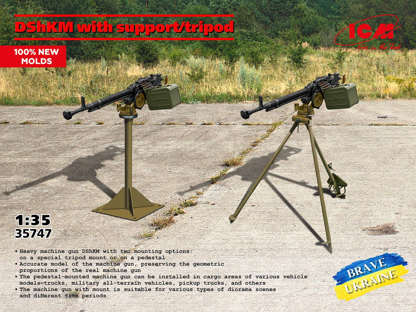 010 - ICM - 35747 - DShKM with Tripod - primary image