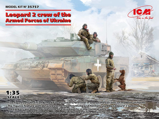 010 - ICM - 35757 - Ukrainian Leopard 2 Tank Crew - primary image