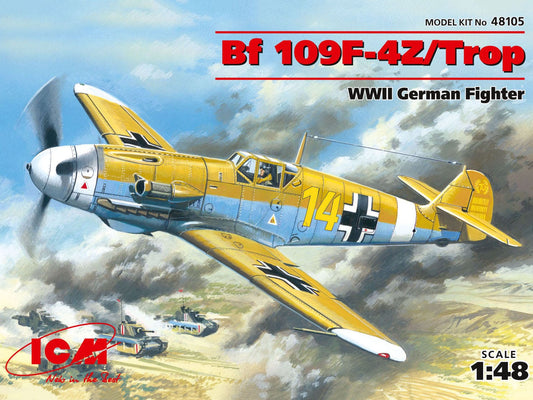 010 - ICM - 48105 - Messerschmitt Bf 109 F-4/Z (trop) - primary image