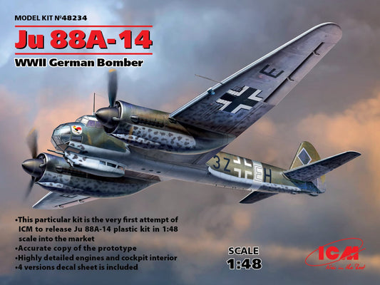 010 - ICM - 48234 - Junkers Ju 88 A-14 - primary image