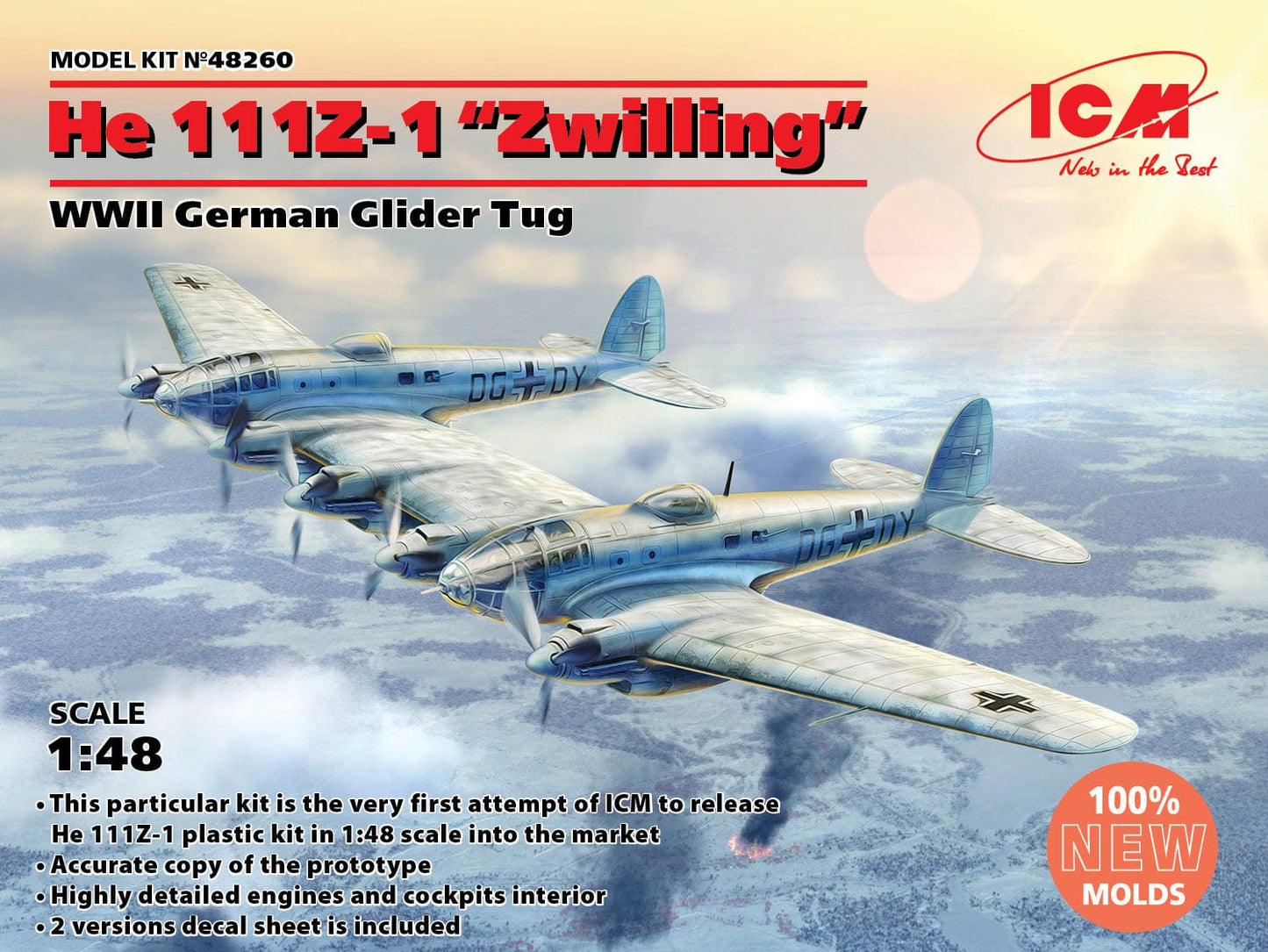 010 - ICM - 48260 - Heinkel He 111 Z-1 Zwilling - primary image
