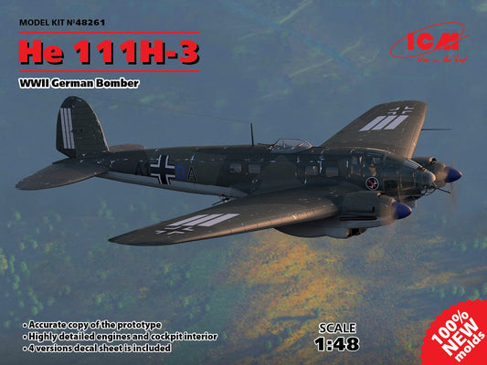 010 - ICM - 48261 - Heinkel He 111 H-3 - primary image