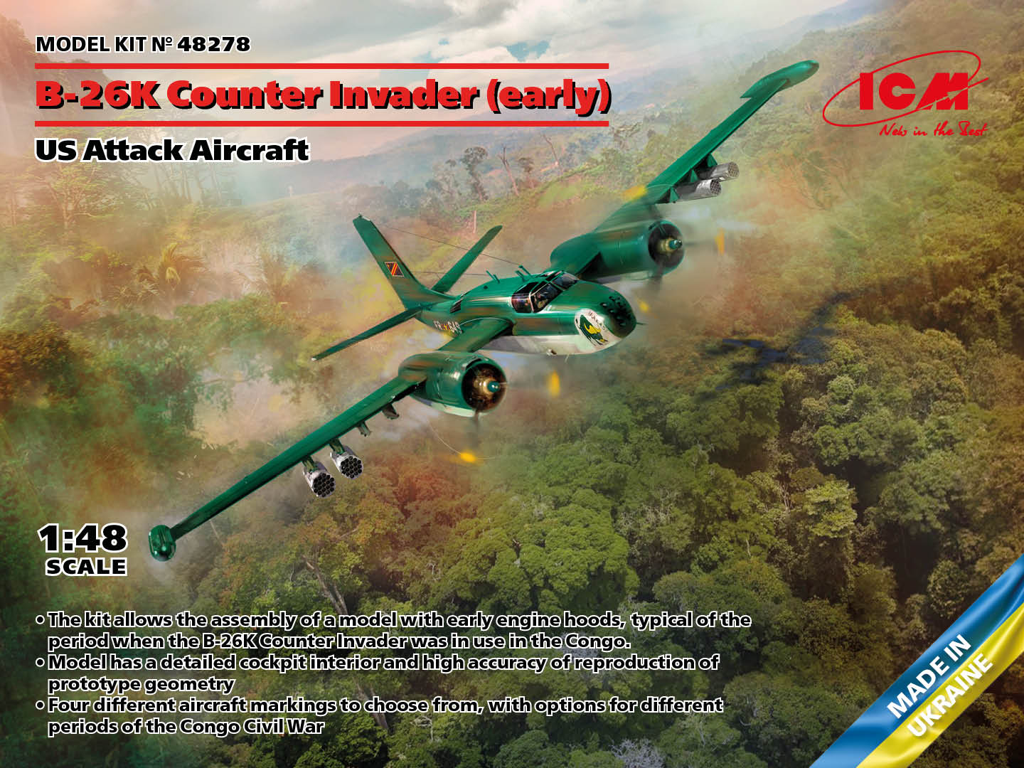 010 - ICM - 48278 - Douglas B-26K Counter Invader (early) - primary image