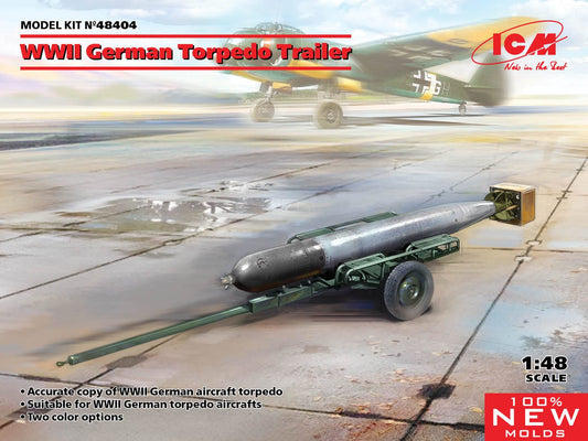 010 - ICM - 48404 - German F5 Torpedo on Trailer - primary image