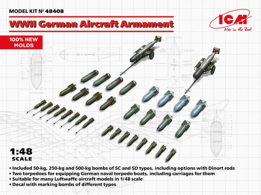 010 - ICM - 48408 - German Aircraft Armament - primary image