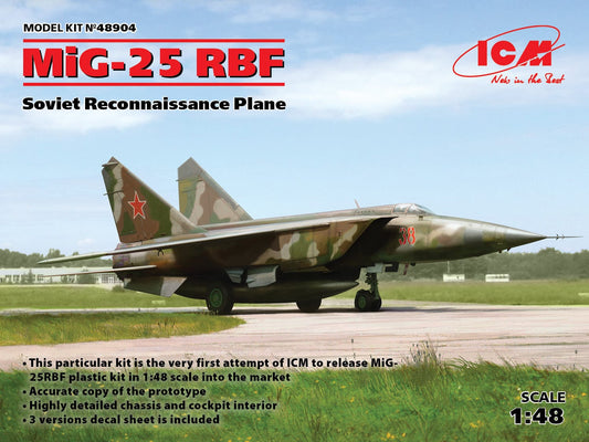 010 - ICM - 48904 - Mikoyan-Gurevich MiG-25RBF Foxbat D - primary image