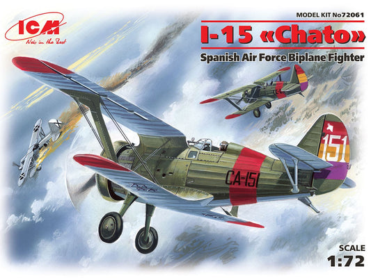 010 - ICM - 72061 - Polikarpov I-15 Chato - primary image