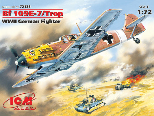 010 - ICM - 72133 - Messerschmitt Bf 109 E-7 (trop) - primary image