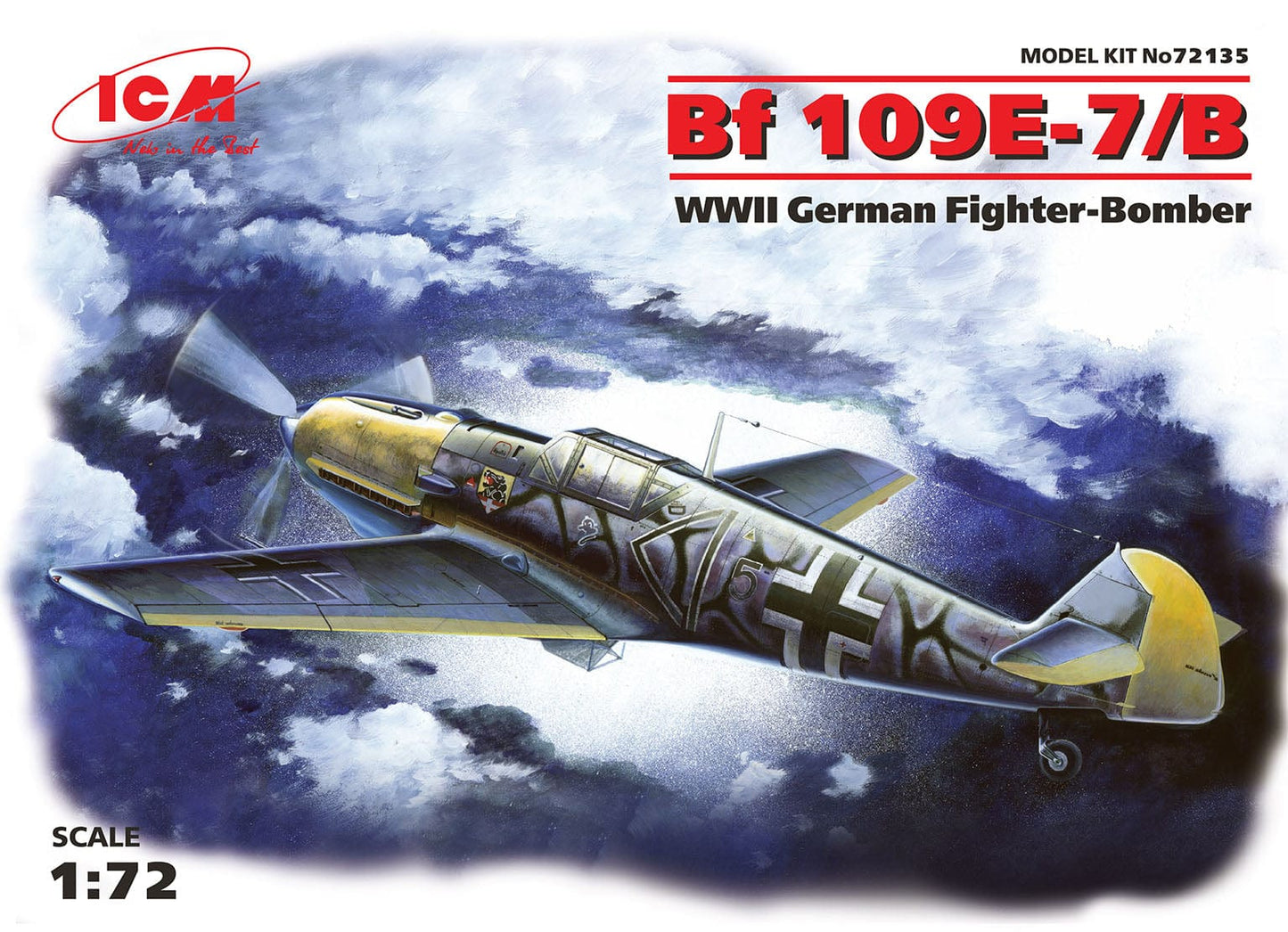 010 - ICM - 72135 - Messerschmitt Bf 109 E-7/B - primary image