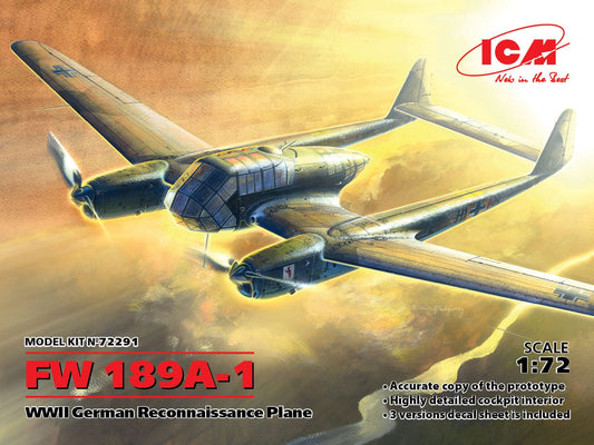 010 - ICM - 72291 - Focke-Wulf Fw 189 A-1 Uhu - primary image