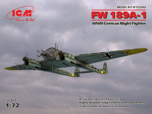 010 - ICM - 72293 - Focke-Wulf Fw 189 A-1 Uhu - primary image