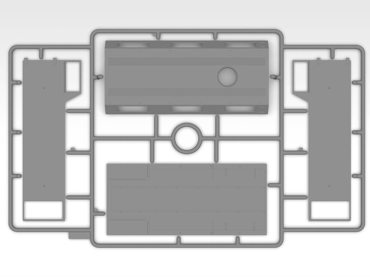 204 - ICM - DS3527 - Fire Trucks of Ukraine - sprue
