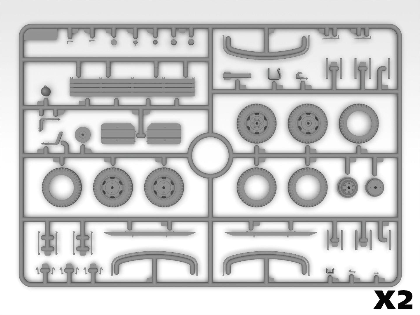 210 - ICM - DS3528 - United States Military Vehicles (WW2) - sprue