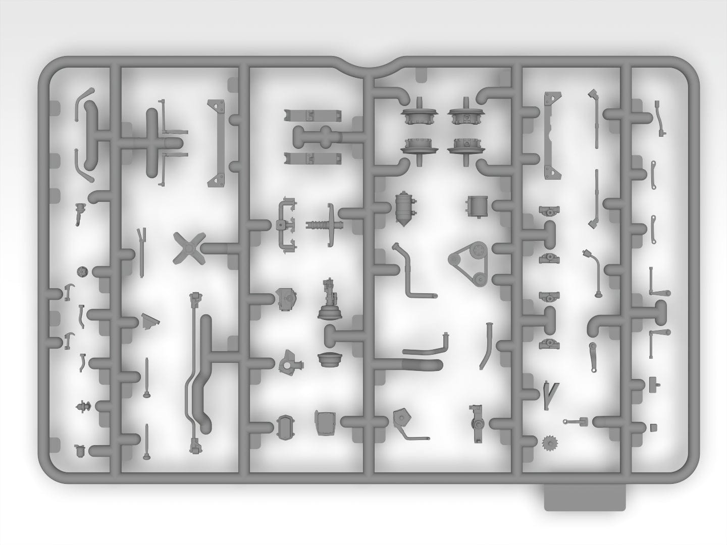 211 - ICM - DS3528 - United States Military Vehicles (WW2) - sprue