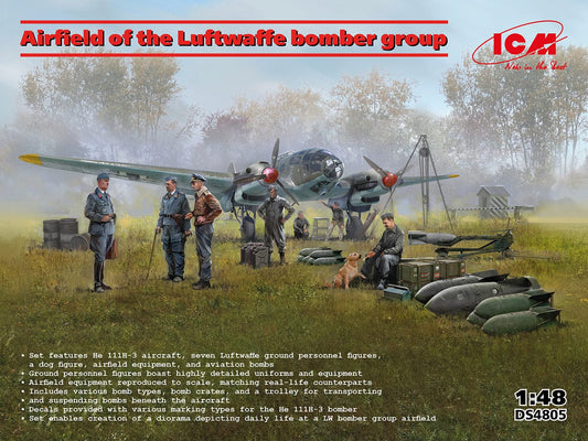 010 - ICM - DS4805 - WWII Luftwaffe Bomber Airfield - primary image