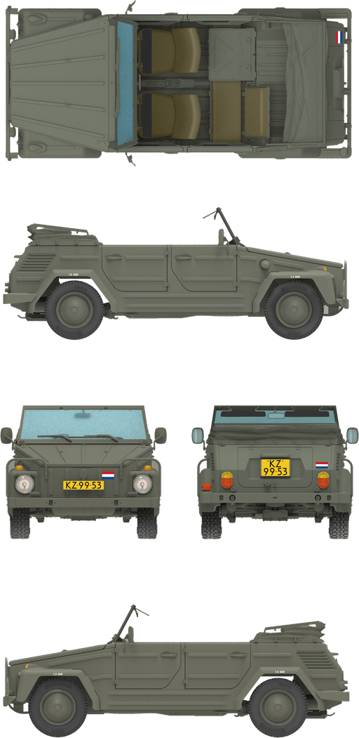 304 - Das Werk - 35044 - Volkswagen Kurierwagen Typ 181 (Standard) - paint schemes