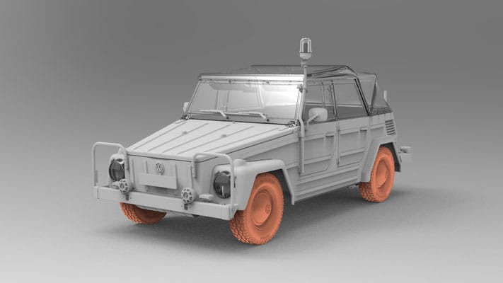 Das Werk - 35045 - Volkswagen Kurierwagen Typ 181 (Bluelight) - digital model