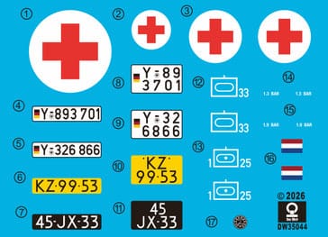Das Werk - 35044 - Volkswagen Kurierwagen Typ 181 (Standard) - decals