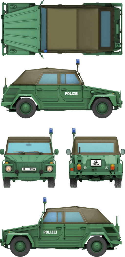 302 - Das Werk - 35045 - Volkswagen Kurierwagen Typ 181 (Bluelight) - paint schemes