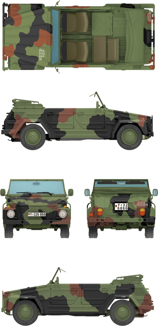 302 - Das Werk - 35044 - Volkswagen Kurierwagen Typ 181 (Standard) - paint schemes