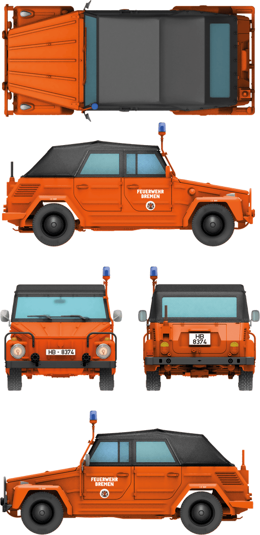 Das Werk - 35045 - Volkswagen Kurierwagen Typ 181 (Bluelight) - paint schemes
