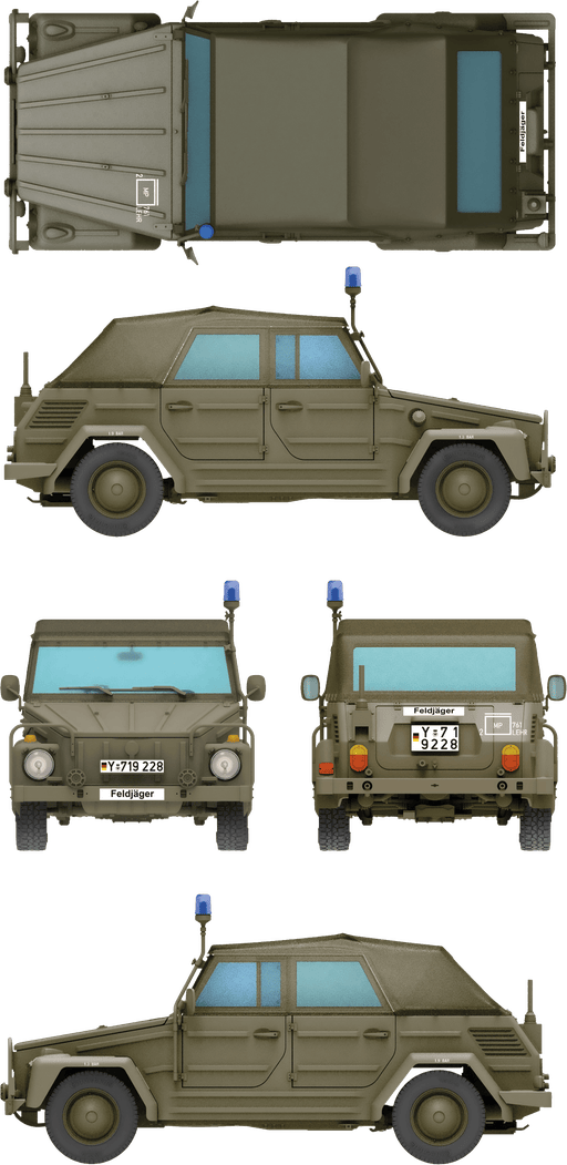 Das Werk - 35045 - Volkswagen Kurierwagen Typ 181 (Bluelight) - paint schemes