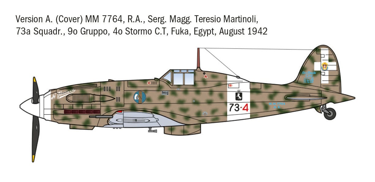 300 - Italeri - 1481 - Macchi C.202 Folgore ‘WWII Aces’ - paint schemes