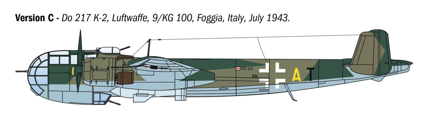302 - Italeri - 1488 - Dornier Do 217 K-1/K-2 Fritz X - paint schemes
