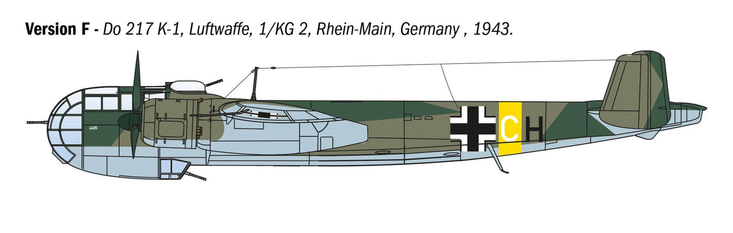 305 - Italeri - 1488 - Dornier Do 217 K-1/K-2 Fritz X - paint schemes