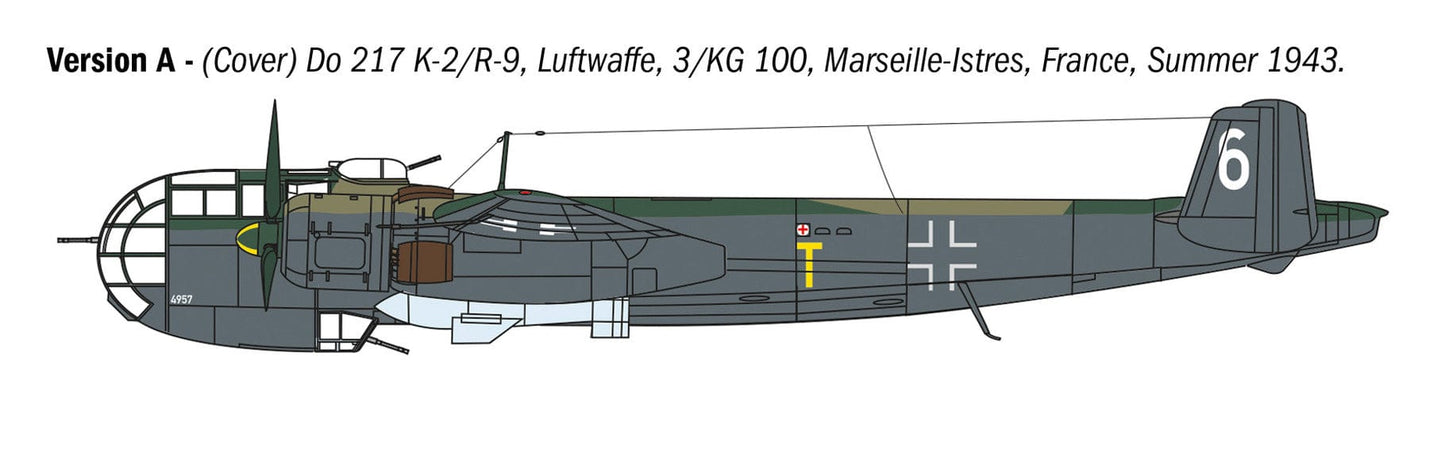 300 - Italeri - 1488 - Dornier Do 217 K-1/K-2 Fritz X - paint schemes