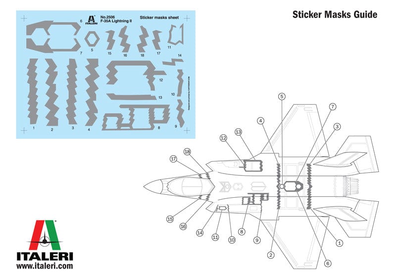 141 - Italeri - 2506 - Lockheed Martin F-35A Lightning II - instructions