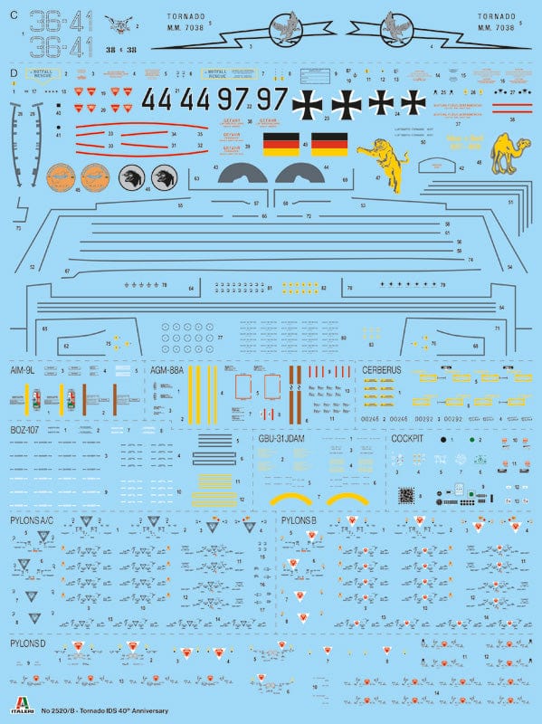 301 - Italeri - 2520 - Panavia Tornado IDS - paint schemes
