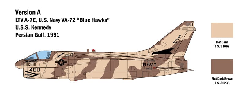 300 - Italeri - 2797 - Vought A-7E Corsair II - paint schemes