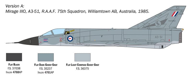 300 - Italeri - 2816 - Dassault Mirage IIIE - paint schemes