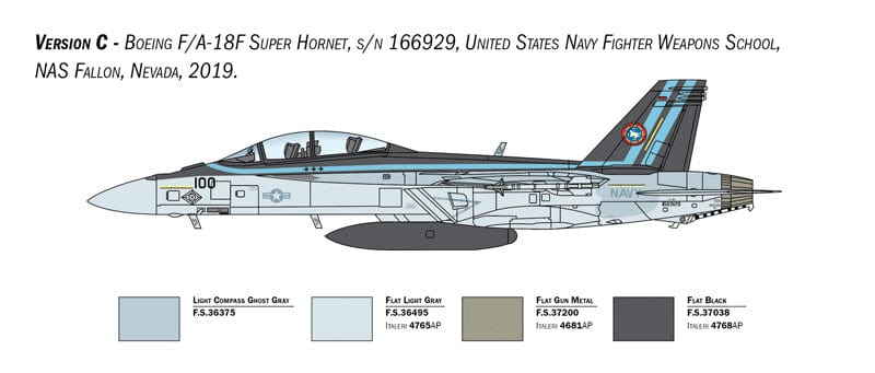 302 - Italeri - 2823 - Boeing F/A-18F Super Hornet - paint schemes