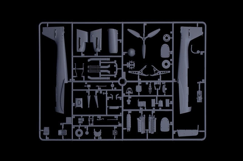 201 - Italeri - 2830 - Junkers Ju 87 G-1 Stuka Kanonenvogel - sprue