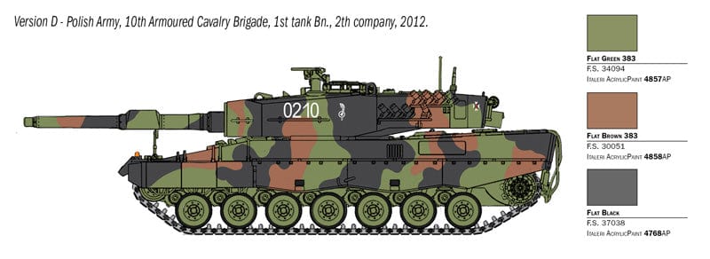 303 - Italeri - 35106 - Leopard 2A4 [War Thunder] - paint schemes