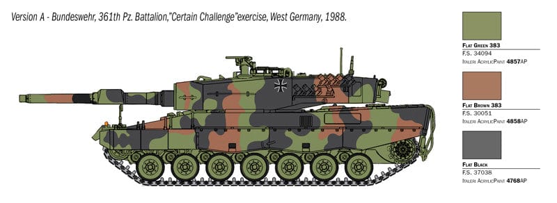 300 - Italeri - 35106 - Leopard 2A4 [War Thunder] - paint schemes