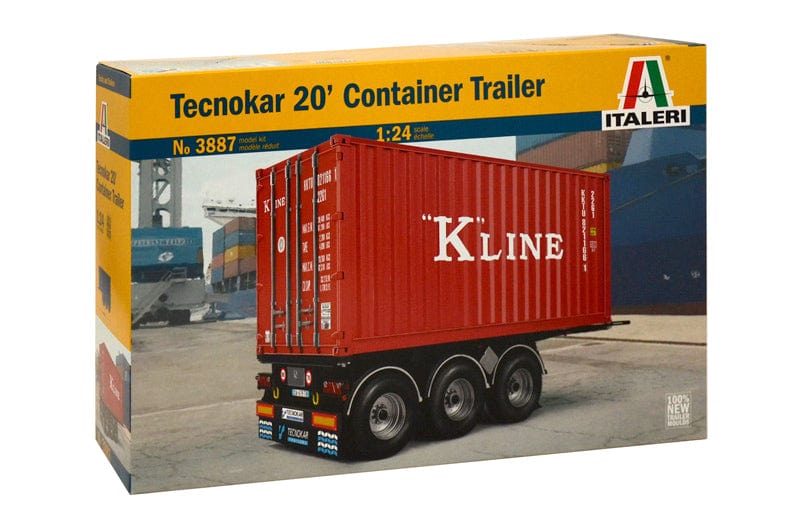 010 - Italeri - 3887 - Tecnokar 20' Container Trailer - primary image