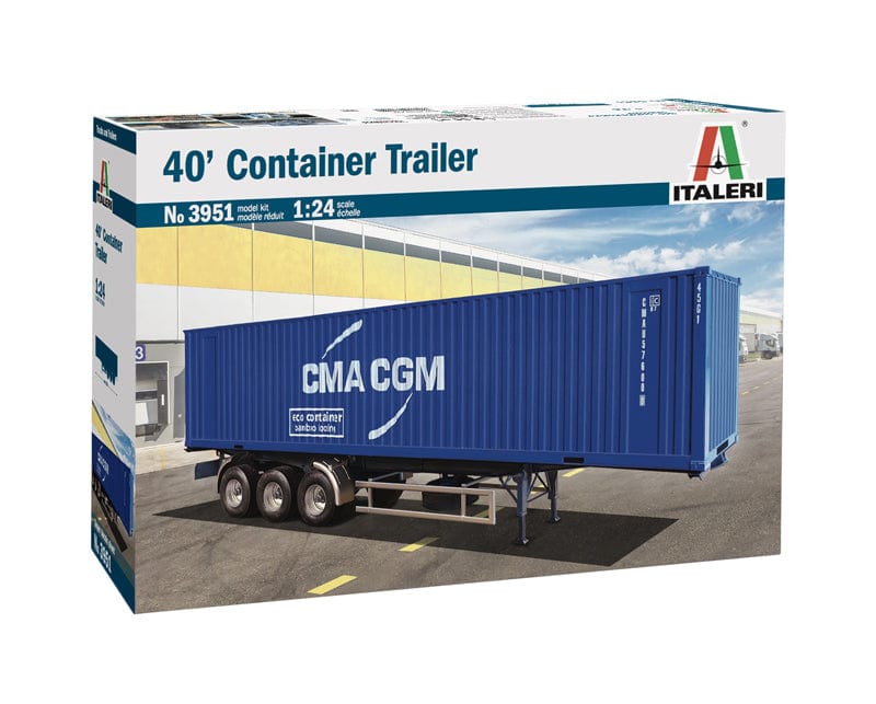 010 - Italeri - 3951 - 40ft Container Trailer - primary image