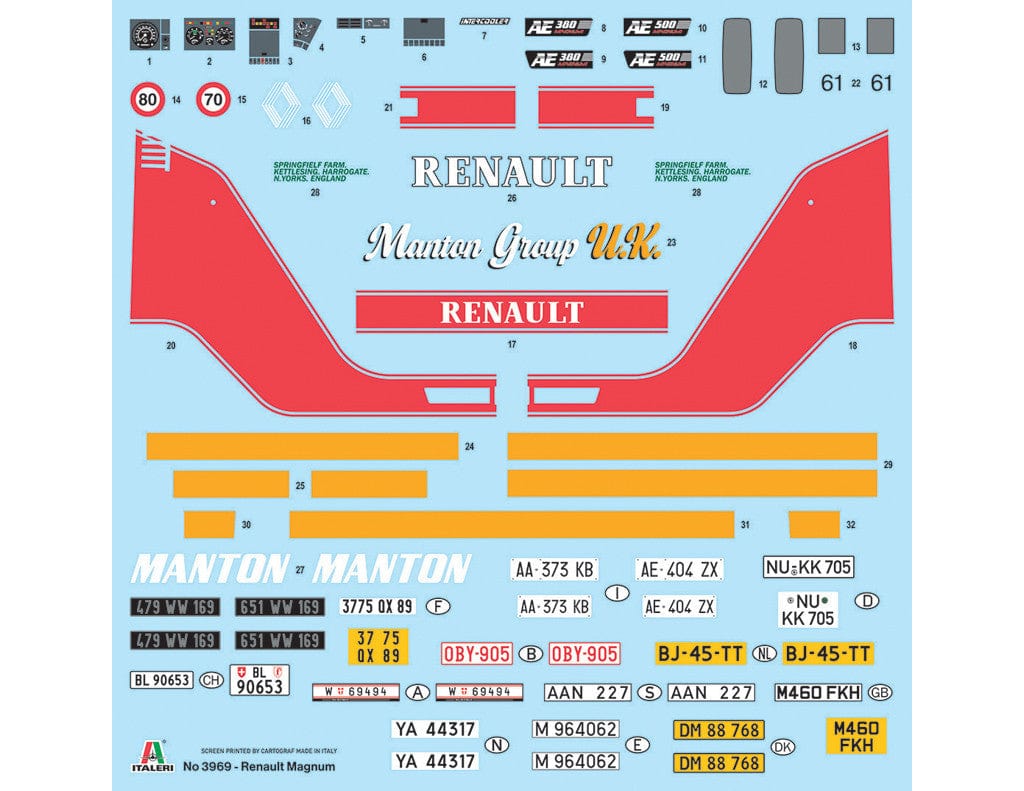 301 - Italeri - 3969 - Renault AE500 Magnum - paint schemes