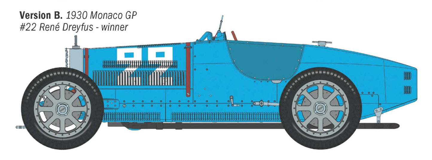 301 - Italeri - 4716 - Bugatti Type 35B - paint schemes