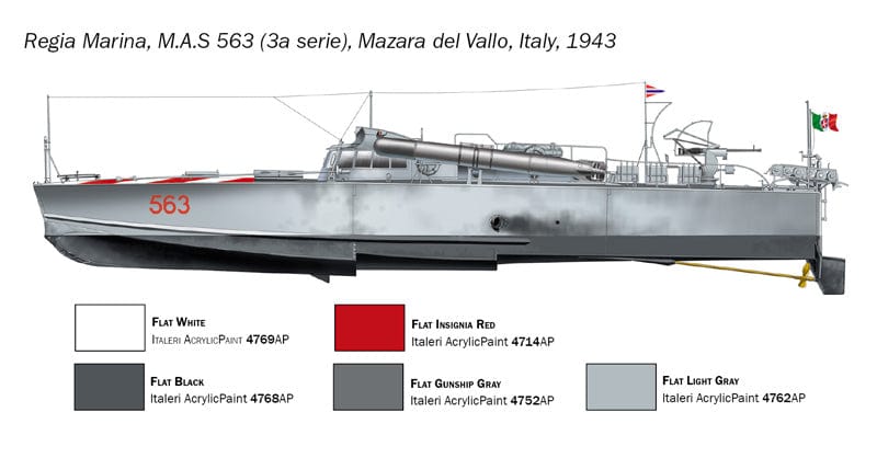 301 - Italeri - 5626 - MAS 563/568 with Crew - paint schemes