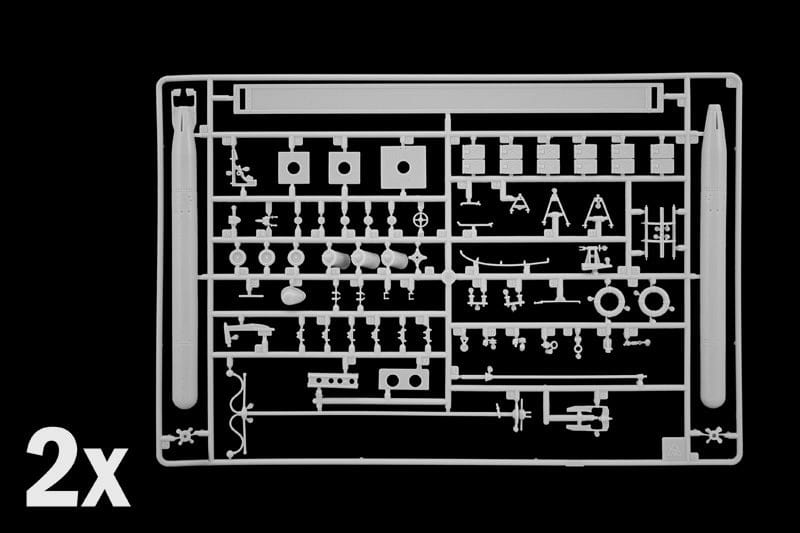 206 - Italeri - 5626 - MAS 563/568 with Crew - sprue